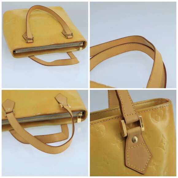 LOUIS VUITTON Monogram Vernis Houston Hand Bag Gris M91053 LV Auth 101664 - Picture 16 of 16